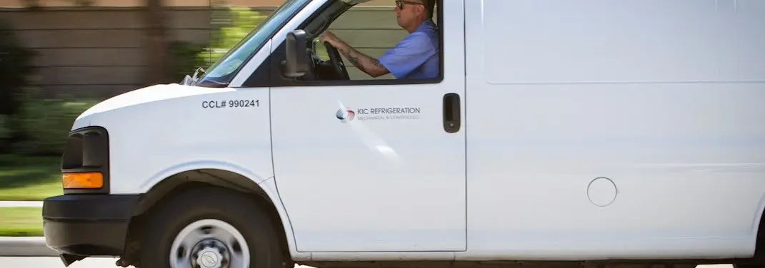 KIC Refrigeration service vehicle serving Forestbrook area